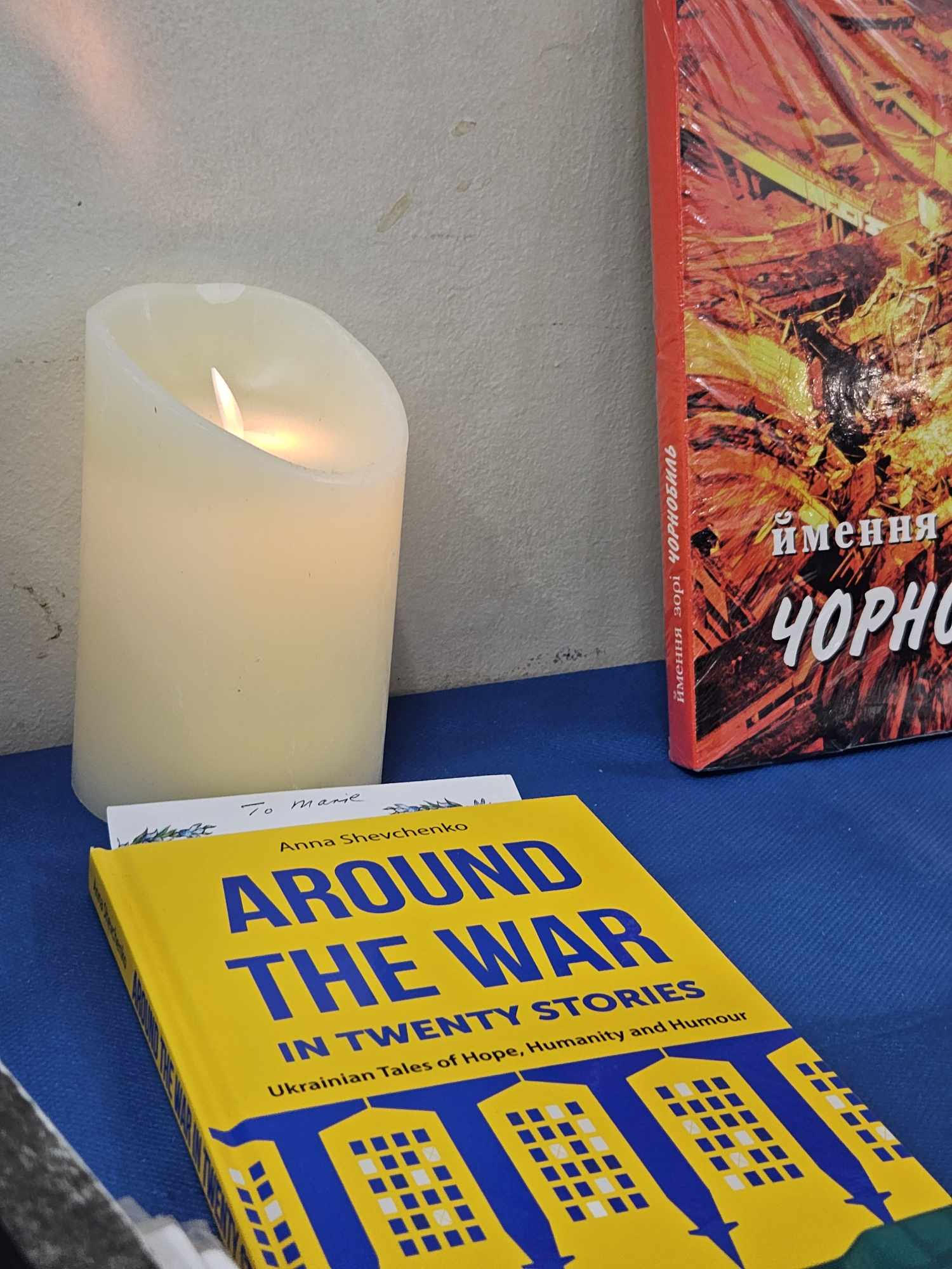 Celebrating Ukrainian Literature: Around the War Presented to Milton Keynes Deputy Mayor Marie Bradburn